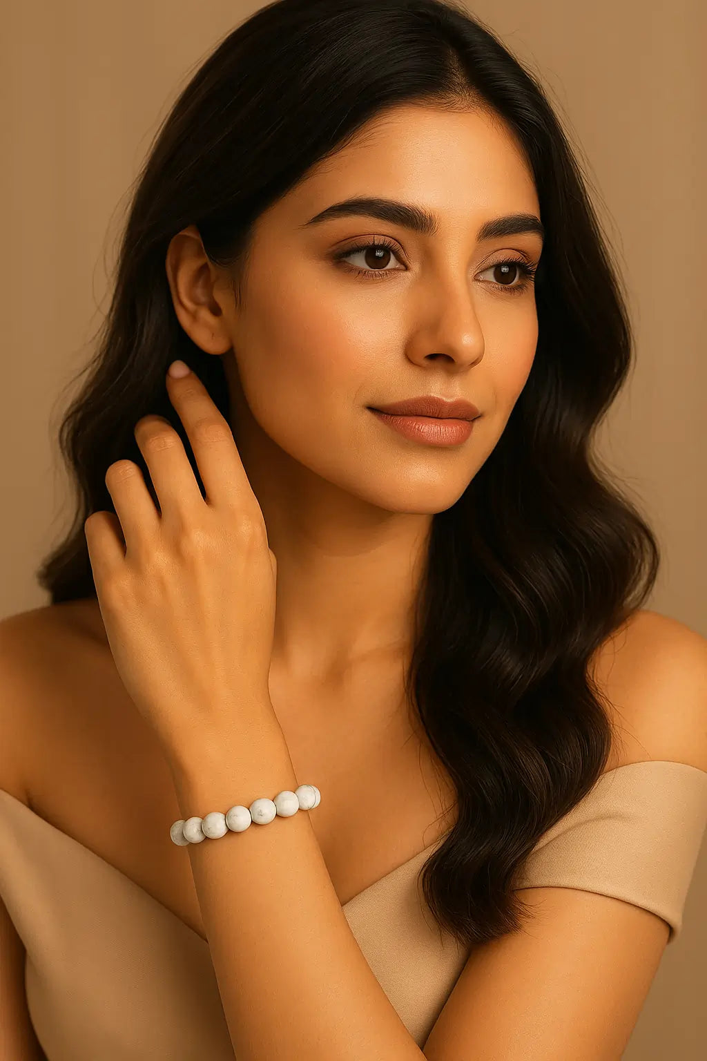 Howlite Stress Relief Bracelet