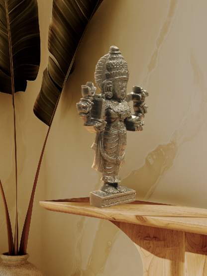 Natural Pyrite Dust Lakshmi Ji Idol