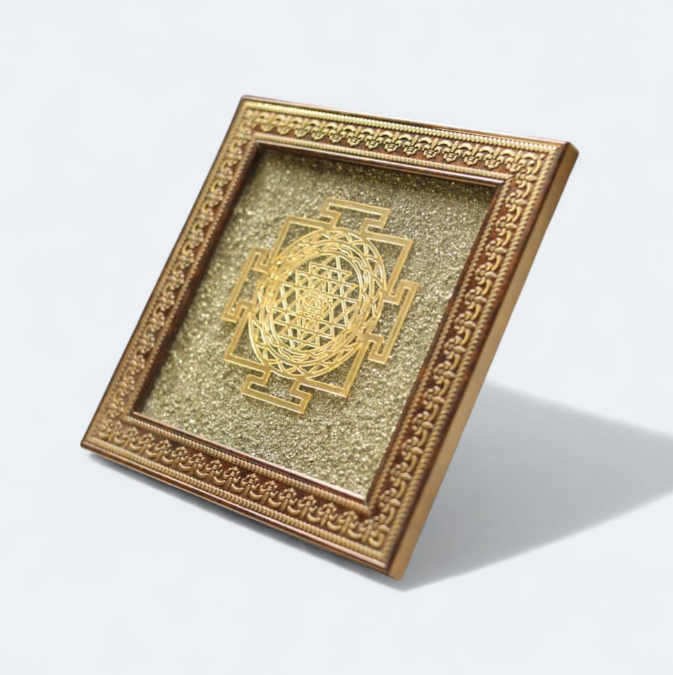 Pyrite Shree Yantra Frame