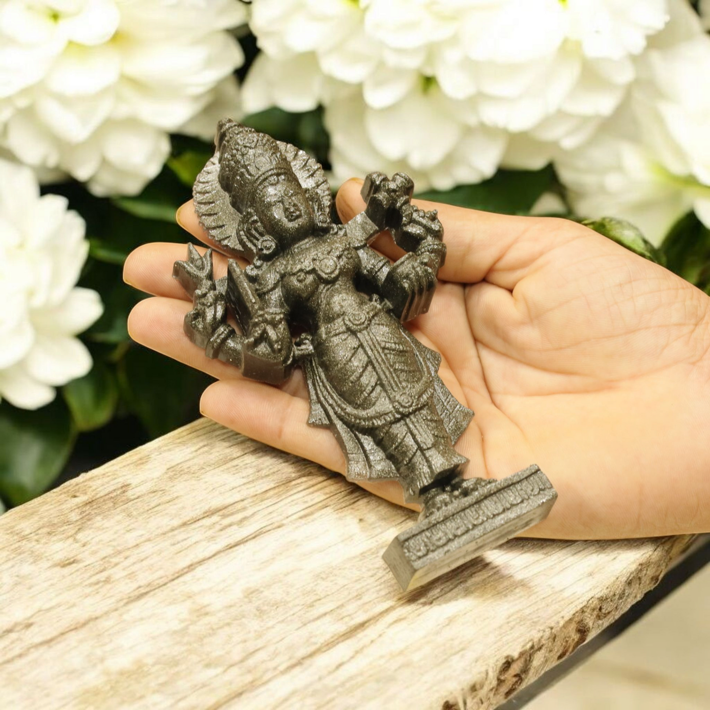 Natural Pyrite Dust Lakshmi Ji Idol