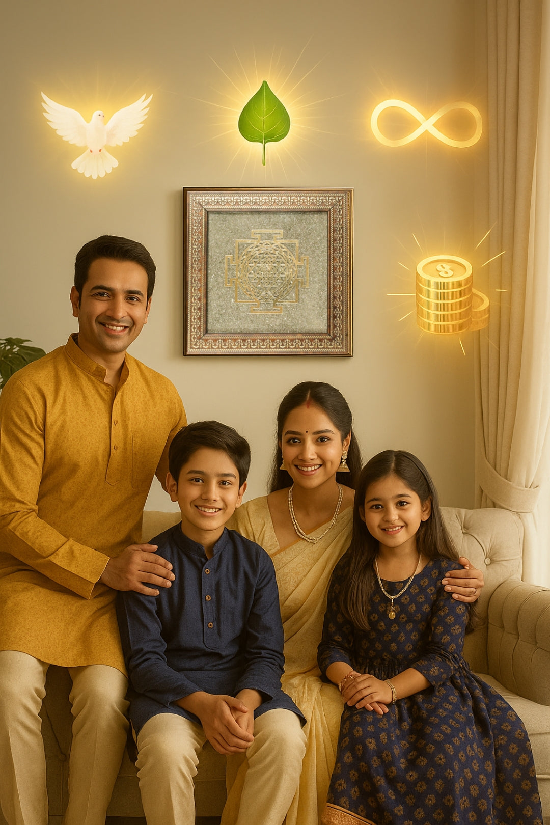 Pyrite Shree Yantra Frame