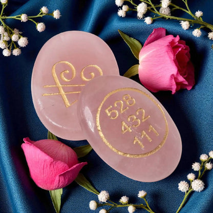 Rose Quartz Zibu Energy Coin