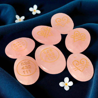 Rose Quartz Zibu Energy Coin