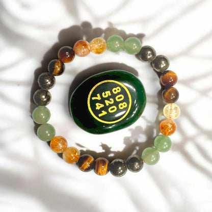 Money Magnet Bracelet – Ultimate Money & Success Combo with FREE Jade Zibu Coin